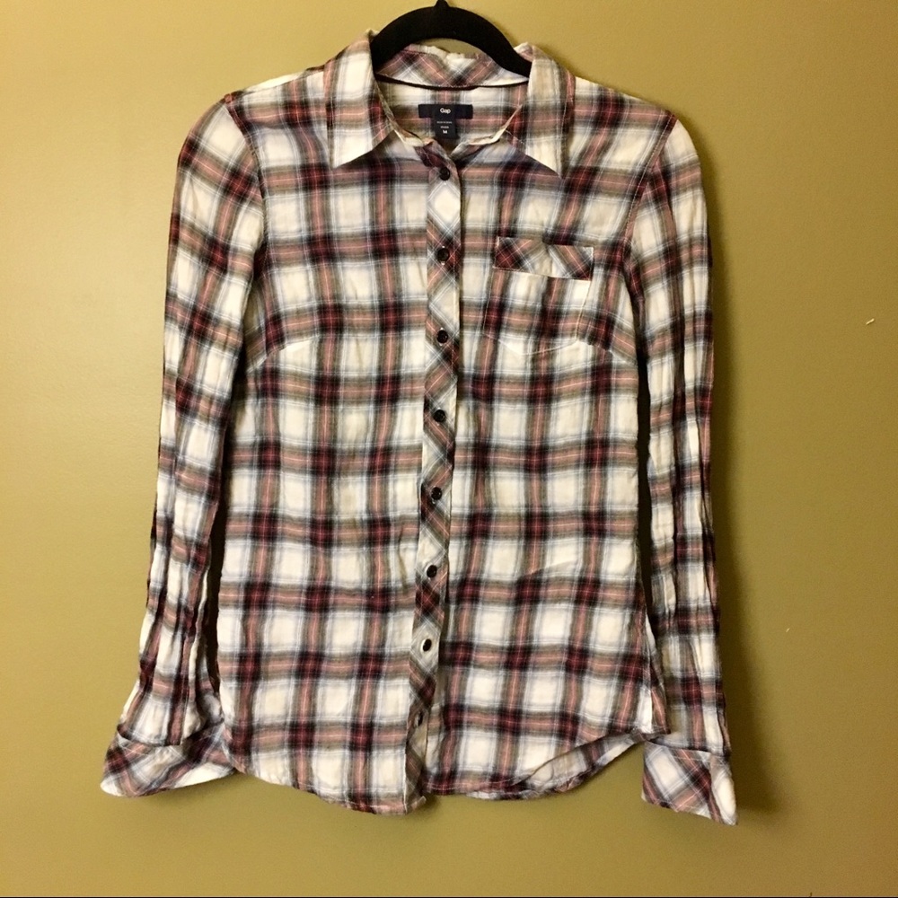 Gap plaid button down